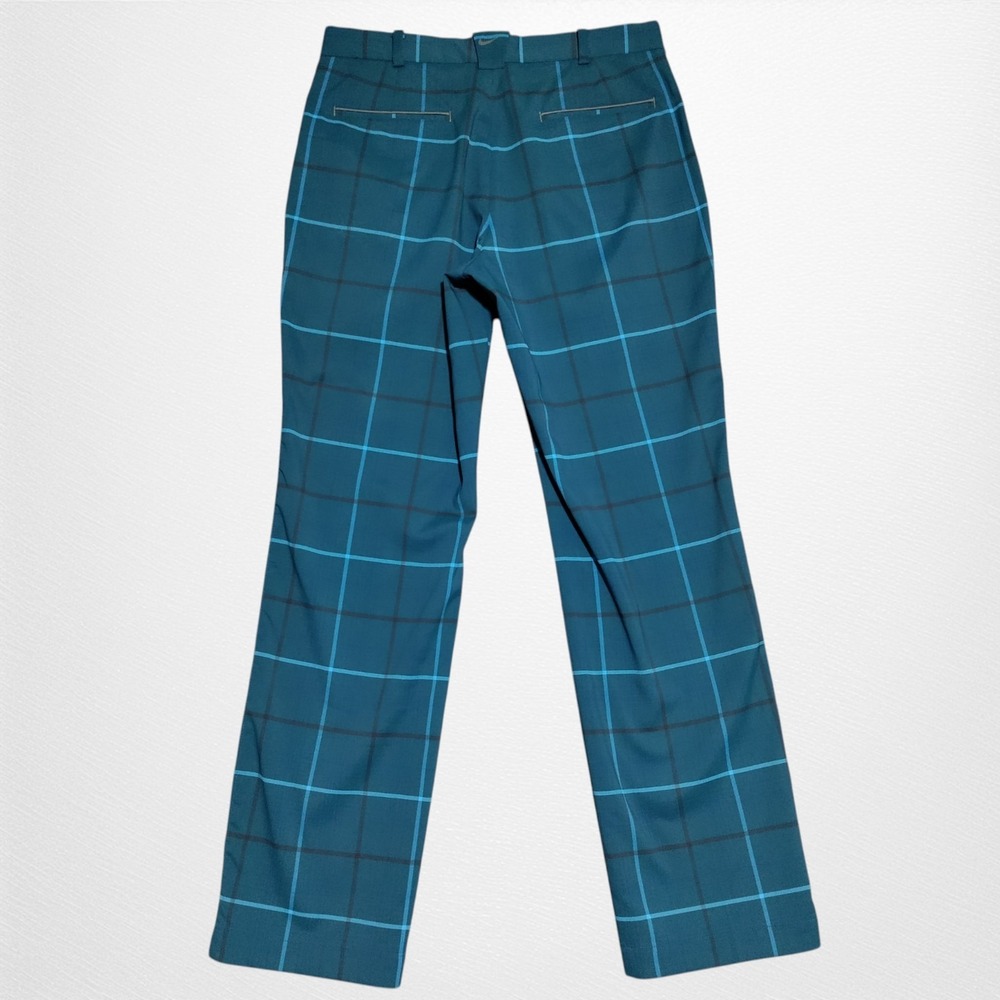 Nike Golf Tour Performance Pants Mens 32x32 Plaid Dri-FIT Stretch Preppy - Picture 2 of 15